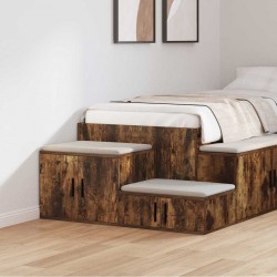 Sonata H Шкаф за съхранение Опушен дъб 118 x 41 x 40 см Инженерно дърво - Noptiere