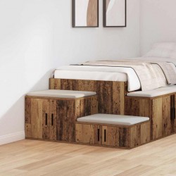 Sonata H Шкаф за съхранение Старо дърво 118 x 41 x 40 см Инженерно дърво - Noptiere