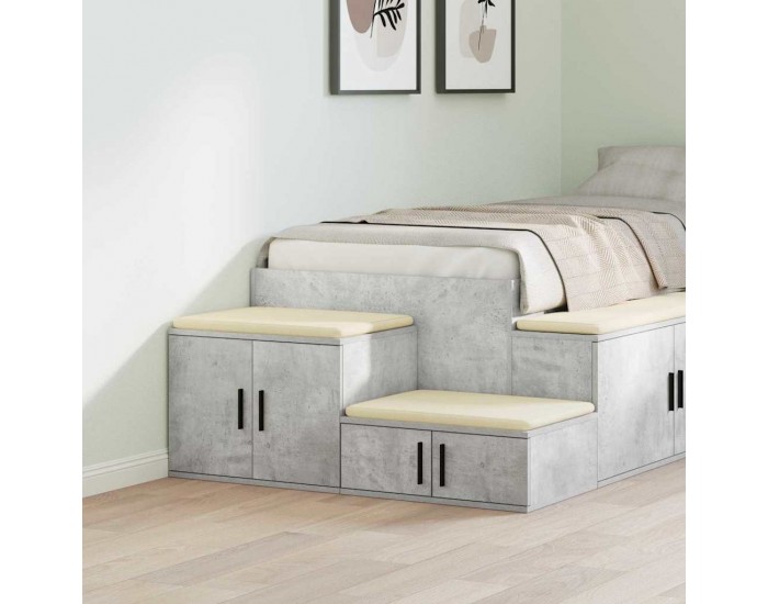Sonata H Шкаф за съхранение Бетонно сиво 108 x 41 x 40 см