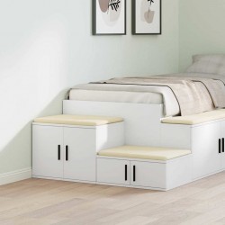 Sonata H Шкаф за съхранение Бяло 103 x 41 x 40 см Инженерно дърво - Noptiere