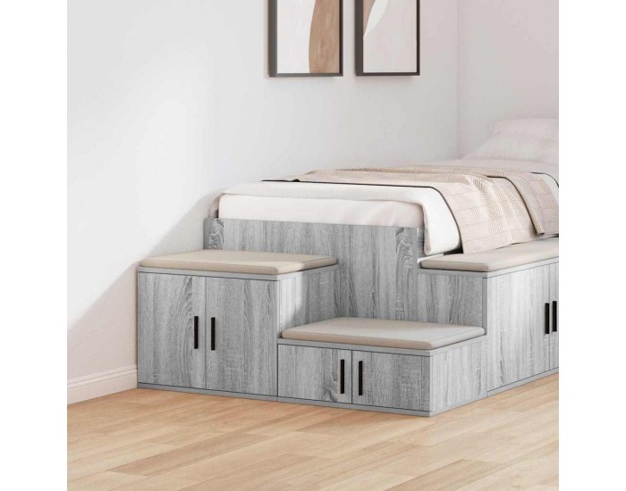 Sonata H Шкаф за съхранение Сив сонома 103 x 41 x 40 см Инженерно дърво