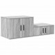 Sonata H Шкаф за съхранение Сив сонома 103 x 41 x 40 см Инженерно дърво