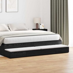 Sonata H Чекмеджета за легло с чекмедже Черен дъб 200 x 36.5 x 16.5 см - Noptiere