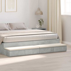 Sonata H Чекмеджета за легло Бетонно сиво 200 x 36.5 x 16.5 см - Noptiere