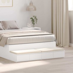 Sonata H Чекмеджета за легло Бяло 120 x 36.5 x 16.5 см Инженерно дърво - Noptiere