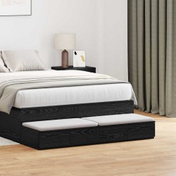Sonata H Чекмеджета за легло с чекмедже Черен дъб 120 x 36.5 x 16.5 см - Noptiere