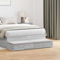 Sonata H Чекмеджета за легло с чекмедже Сив сонома 120 x 36.5 x 16.5 см - Noptiere