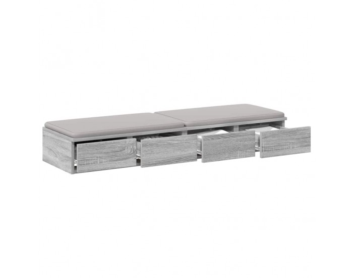 Sonata H Чекмеджета за легло с чекмедже Сив сонома 120 x 36.5 x 16.5 см