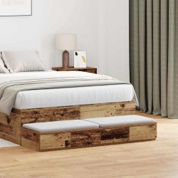 Sonata H Чекмеджета за легло с чекмедже Старо дърво 120 x 36.5 x 16.5 см - Noptiere