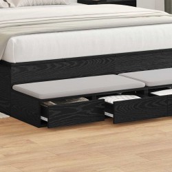 Sonata H Чекмеджета за легло с чекмедже Черен дъб 140 x 36.5 x 16.5 см - Noptiere