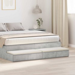 Sonata H Чекмеджета за легло Бетонно сиво 140 x 36.5 x 16.5 см - Noptiere