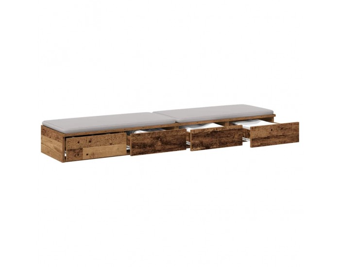 Sonata H Чекмеджета за легло с чекмедже Старо дърво 150 x 36.5 x 16.5 см