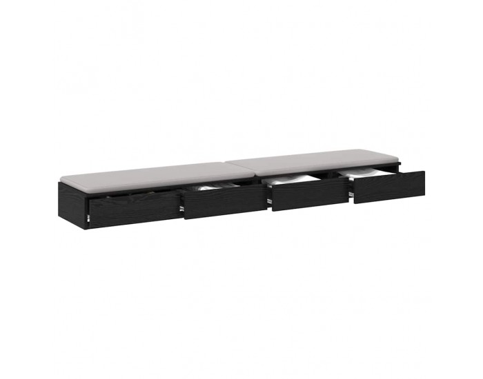 Sonata H Чекмеджета за легло с чекмедже Черен дъб 180 x 36.5 x 16.5 см