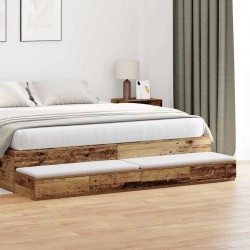 Sonata H Чекмеджета за легло с чекмедже Старо дърво 180 x 36.5 x 16.5 см - Noptiere