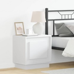 Sonata H Нощен шкаф с Бяло 44 x 34.5 x 45 см Инженерно дърво - Noptiere
