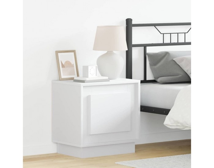 Sonata H Нощен шкаф с 2 pcs Бяло 44 x 34.5 x 45 см Инженерно дърво