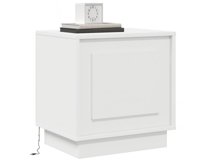 Sonata H Нощен шкаф с 2 pcs Бяло 44 x 34.5 x 45 см Инженерно дърво