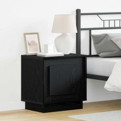 Sonata H Нощен шкаф с Черно 44 x 34.5 x 45 см Инженерно дърво - Noptiere