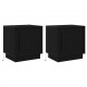 Sonata H Нощен шкаф с 2 pcs Черно 44 x 34.5 x 45 см Инженерно дърво