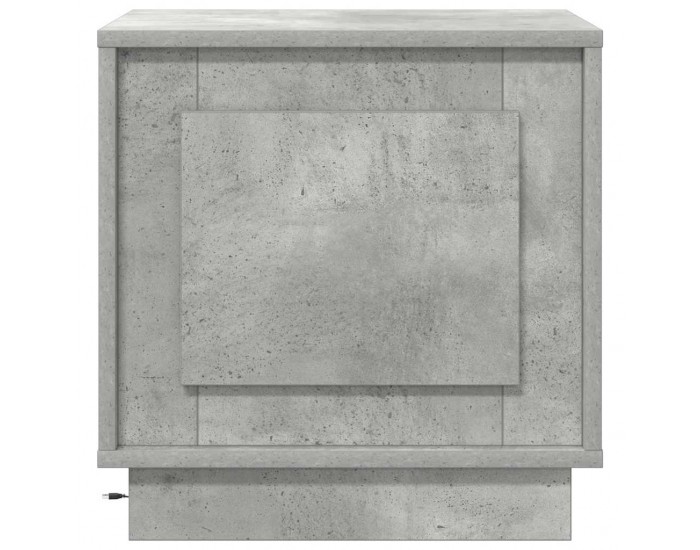 Sonata H Нощен шкаф с Бетонно сиво 44 x 34.5 x 45 см Инженерно дърво