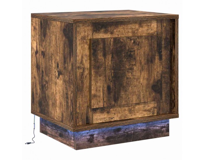 Sonata H Нощен шкаф с 2 pcs Опушен дъб 44 x 34.5 x 45 см Инженерно дърво