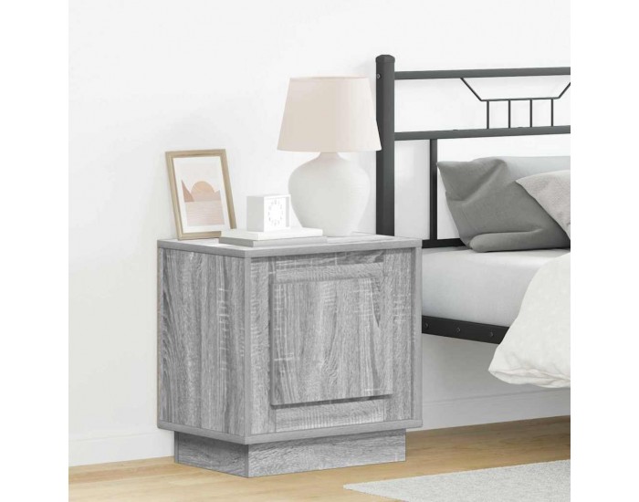 Sonata H Нощен шкаф с 2 pcs Сив 44 x 34.5 x 45 см Инженерно дърво
