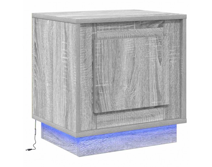 Sonata H Нощен шкаф с 2 pcs Сив 44 x 34.5 x 45 см Инженерно дърво