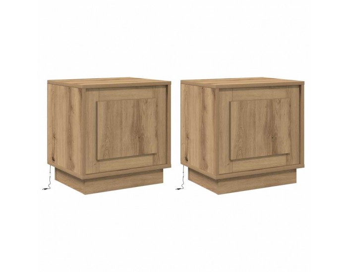 Sonata H Нощен шкаф 2 pcs дъб артизан 44 x 34.5 x 45 см Инженерно дърво