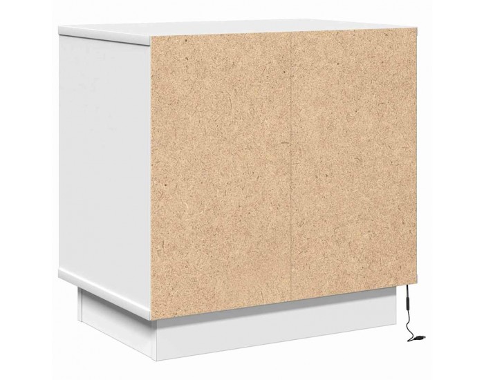 Sonata H Нощен шкаф с чекмедже с Бяло 50 x 34.5 x 50 см. Инженерно дърво