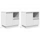 Sonata H Нощен шкаф с 2 pcs Бяло 50 x 34.5 x 50 см. Инженерно дърво