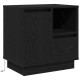 Sonata H Нощен шкаф с 2 pcs Черно 50 x 34.5 x 50 см. Инженерно дърво