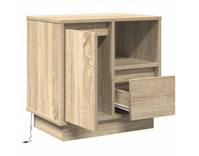 Sonata H Нощен шкаф с дъб сонома 50 x 34.5 x 50 см. Инженерно дърво