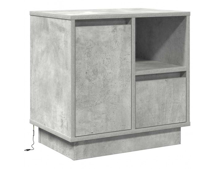 Sonata H Нощен шкаф с чекмедже с 2 pcs Бетонно сиво 50 x 34.5 x 50 см.