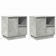 Sonata H Нощен шкаф с чекмедже с 2 pcs Бетонно сиво 50 x 34.5 x 50 см.