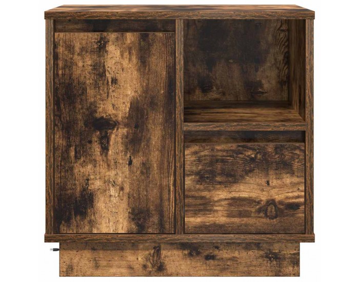 Sonata H Нощен шкаф с Опушен дъб 50 x 34.5 x 50 см. Инженерно дърво