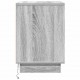 Sonata H Нощен шкаф с чекмедже с Сив 50 x 34.5 x 50 см. Инженерно дърво