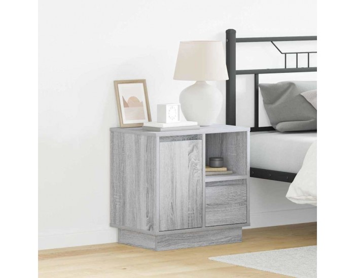 Sonata H Нощен шкаф с 2 pcs Сив 50 x 34.5 x 50 см. Инженерно дърво