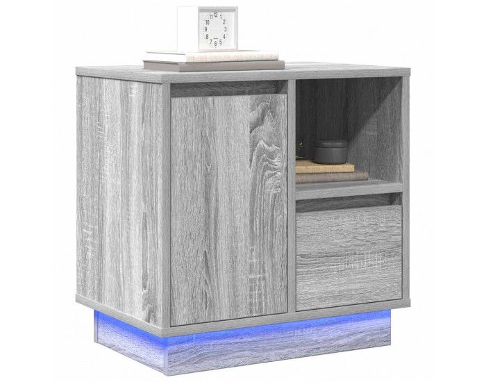Sonata H Нощен шкаф с 2 pcs Сив 50 x 34.5 x 50 см. Инженерно дърво