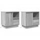 Sonata H Нощен шкаф с 2 pcs Сив 50 x 34.5 x 50 см. Инженерно дърво