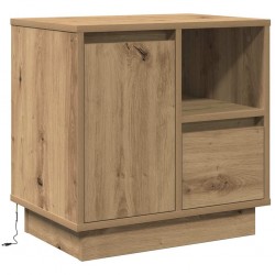 Sonata H Нощен шкаф с дъб артизан 50 x 34.5 x 50 см. Инженерно дърво - Noptiere