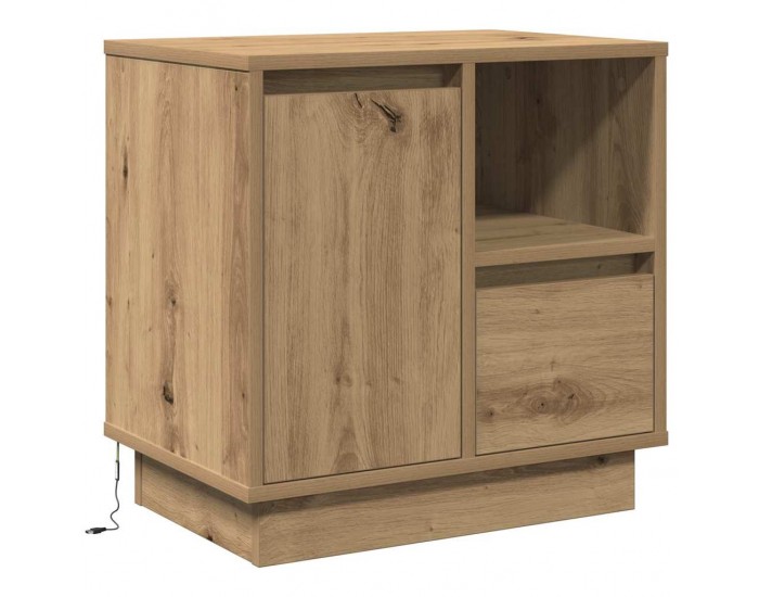 Sonata H Нощен шкаф с дъб артизан 50 x 34.5 x 50 см. Инженерно дърво