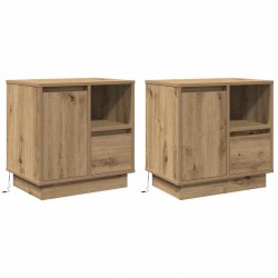 Sonata H Нощен шкаф 2 pcs дъб артизан 50 x 34.5 x 50 см. Инженерно дърво - Noptiere