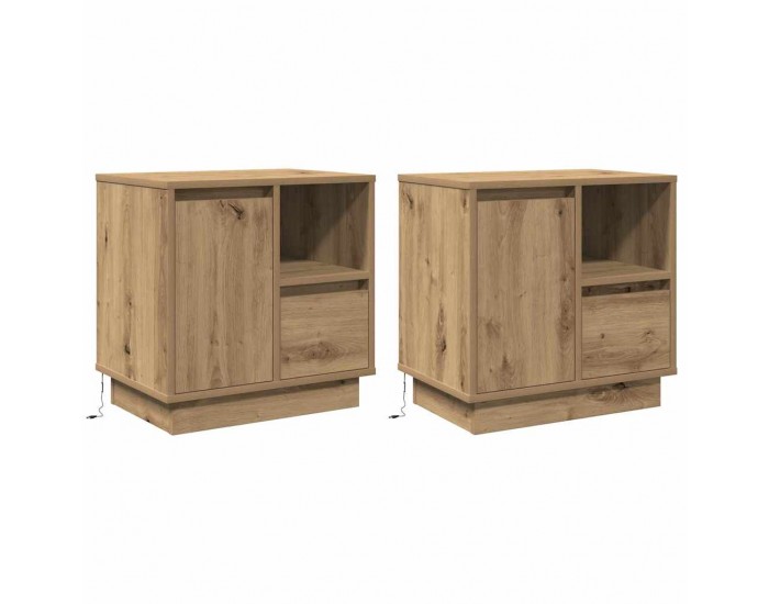 Sonata H Нощен шкаф 2 pcs дъб артизан 50 x 34.5 x 50 см. Инженерно дърво