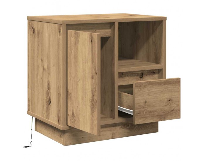 Sonata H Нощен шкаф 2 pcs дъб артизан 50 x 34.5 x 50 см. Инженерно дърво
