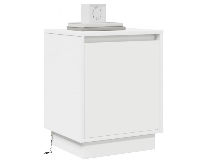Sonata H Нощен шкаф с 2 pcs Бяло 39 x 34.5 x 50 см Инженерно дърво