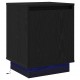 Sonata H Нощен шкаф с Черно 39 x 34.5 x 50 см Инженерно дърво