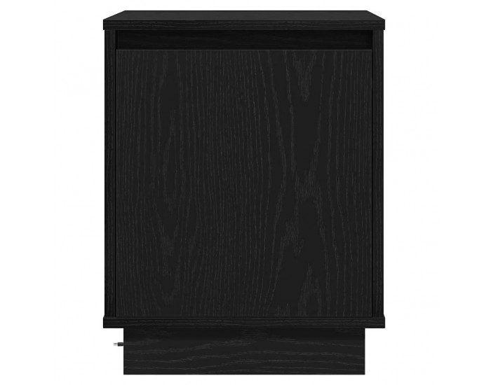 Sonata H Нощен шкаф с Черно 39 x 34.5 x 50 см Инженерно дърво
