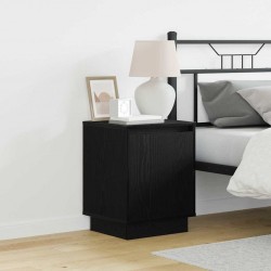 Sonata H Нощен шкаф с 2 pcs Черно 39 x 34.5 x 50 см Инженерно дърво - Noptiere