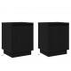 Sonata H Нощен шкаф с 2 pcs Черно 39 x 34.5 x 50 см Инженерно дърво