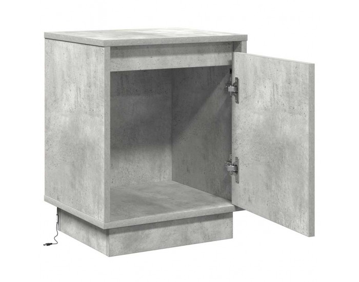 Sonata H Нощен шкаф с Бетонно сиво 39 x 34.5 x 50 см Инженерно дърво